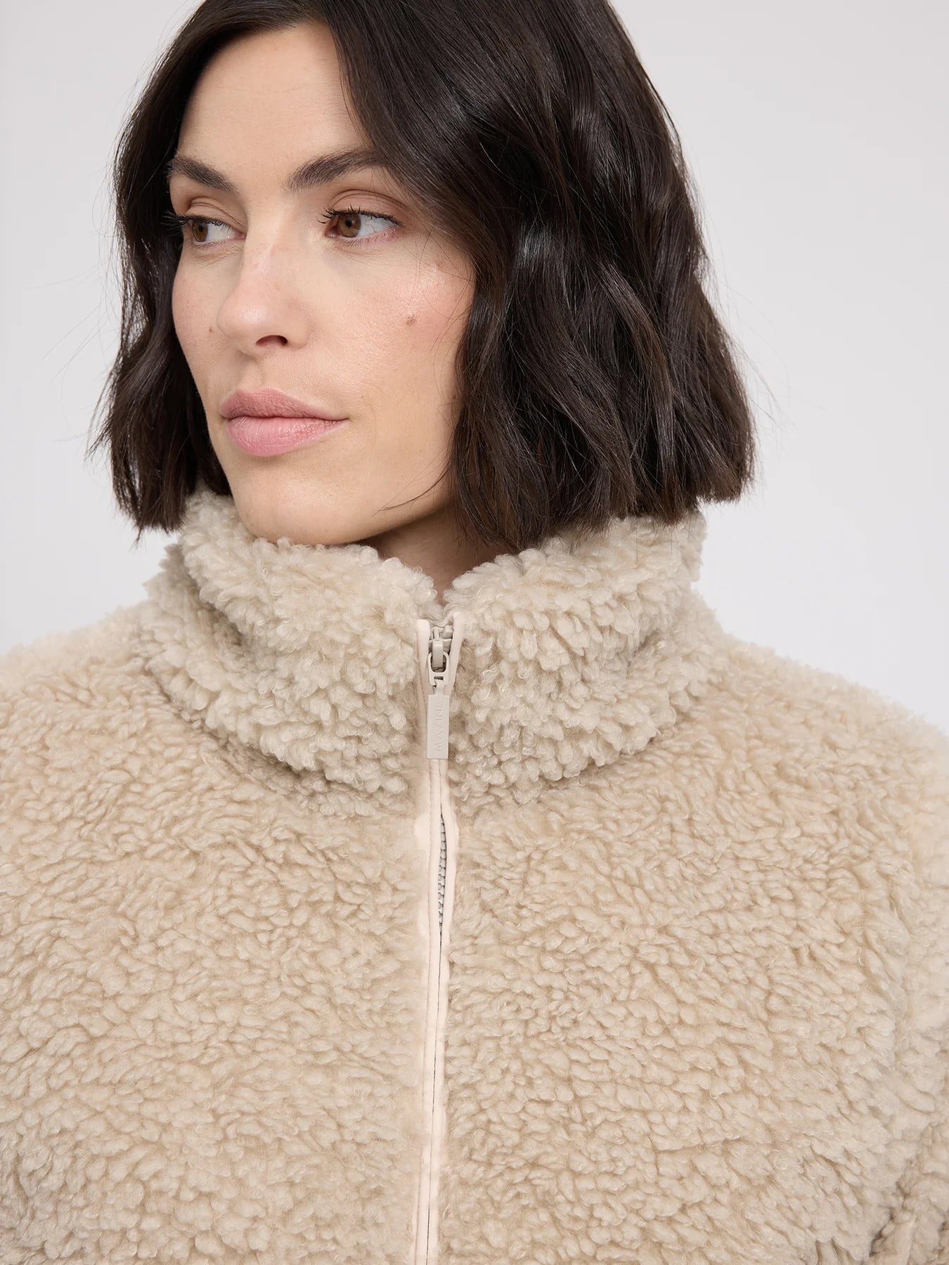Jacke Kunstfell-Blouson Natur Damen | MAZINE