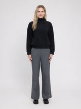 SweatShirt Fleece Turtleneck Black | MAZINE