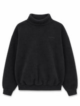 SweatShirt Fleece Turtleneck Black | MAZINE