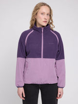 Jacket Fleece Half-Zip Purple Indigo | MAZINE