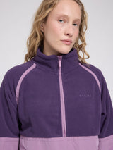 Jacket Fleece Half-Zip Purple Indigo | MAZINE
