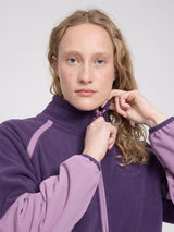 Jacket Fleece Half-Zip Purple Indigo | MAZINE