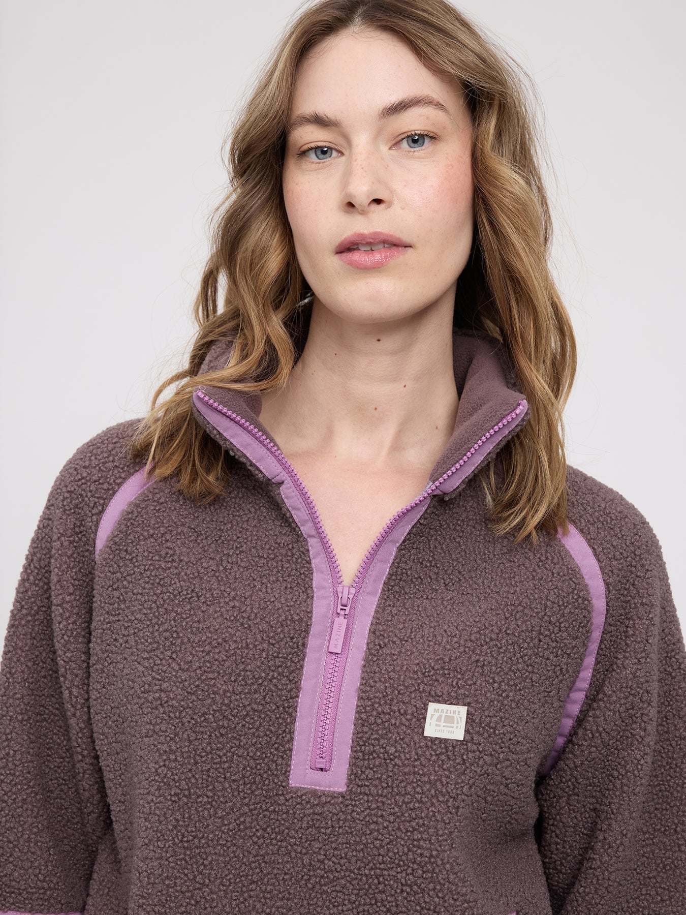 Maglione a mezza zip in pile teddy Sparrow | MAZINE