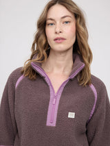 Maglione a mezza zip in pile teddy Sparrow | MAZINE