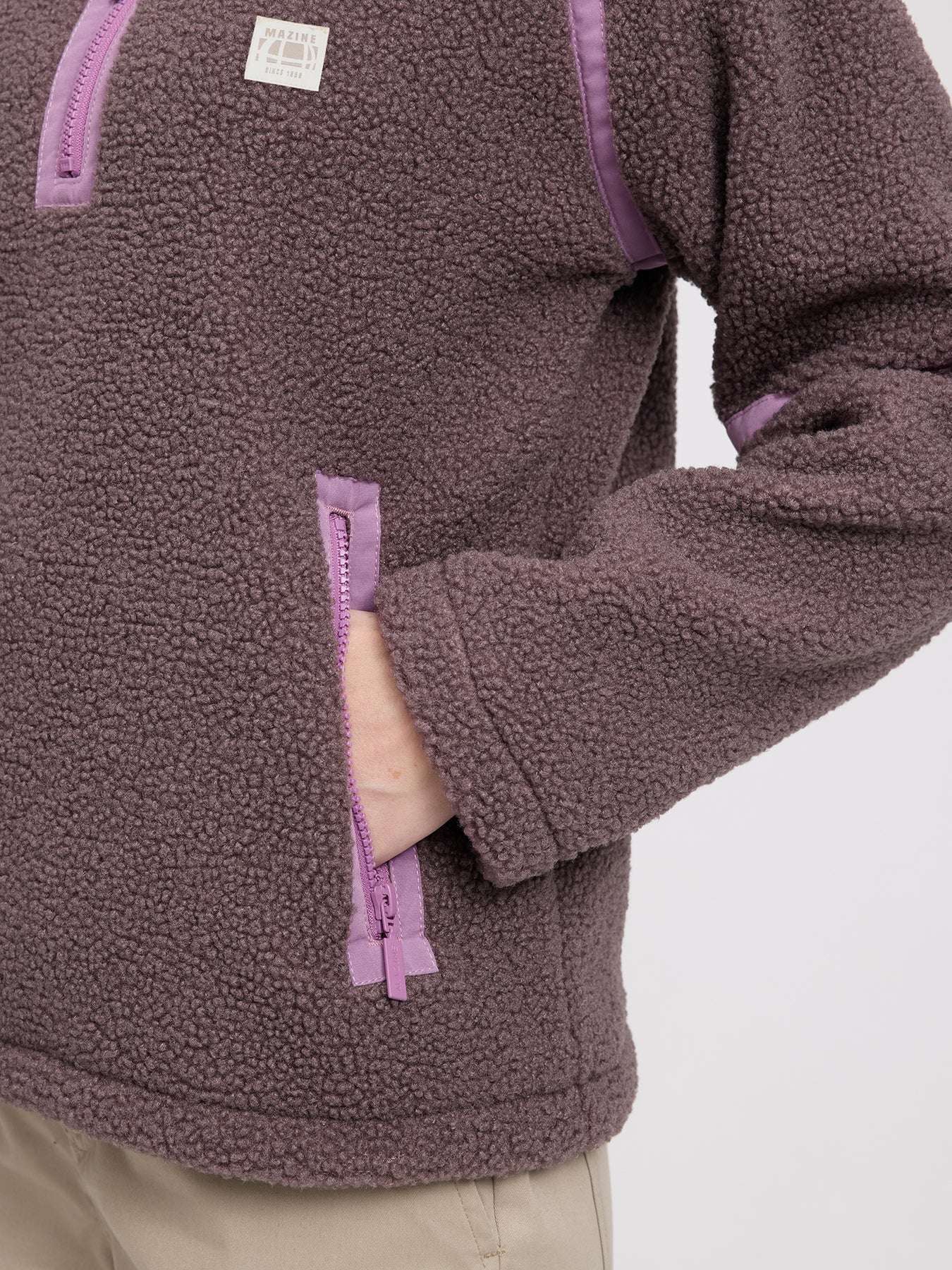 Maglione a mezza zip in pile teddy Sparrow | MAZINE