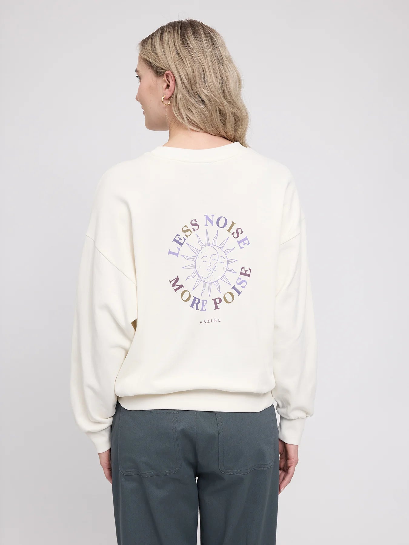 Sweatshirt Back Print OffWhite/Less Noise | MAZINE