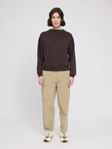 Sweatshirt Turtleneck Black Coffee Woman | MAZINE