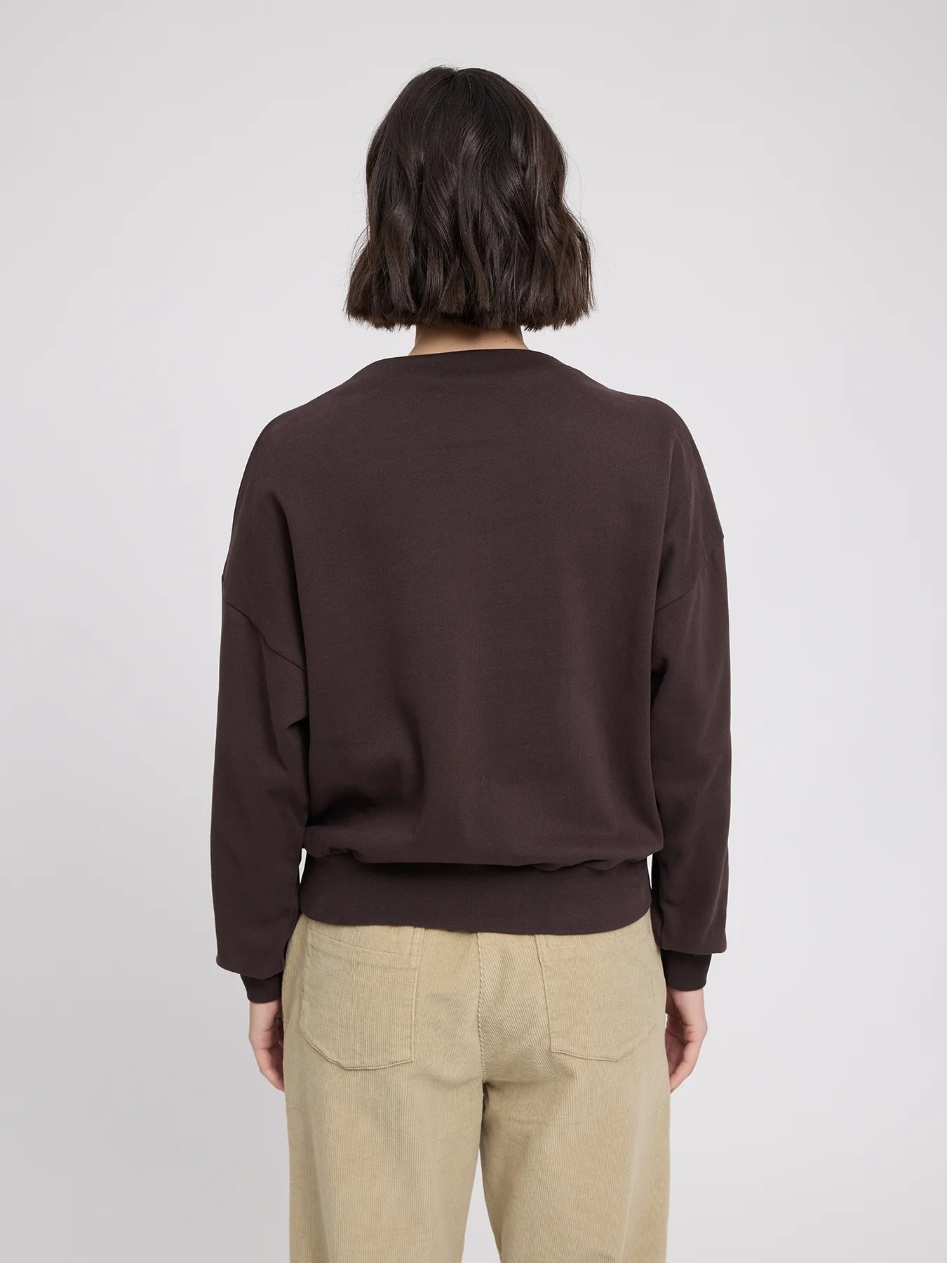 Sweatshirt Turtleneck Black Coffee Woman | MAZINE