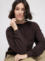 Sweatshirt Turtleneck Black Coffee Woman | MAZINE