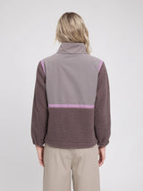 Jacket Material Mix Zip Warm Mud/Sparrow | MAZINE