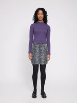 Longsleeve Basic Turtleneck Deep Purple | Mazine