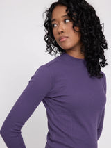 Longsleeve Basic Turtleneck Deep Purple | Mazine