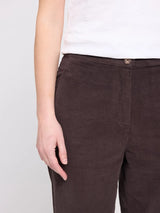 Trousers Corduroy Dark Chocolate Cotton | MAZINE