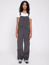 Anthra corduroy jumpsuit dress by MAZINE featuring shoulder straps and a relaxed fit, displayed on a model.
