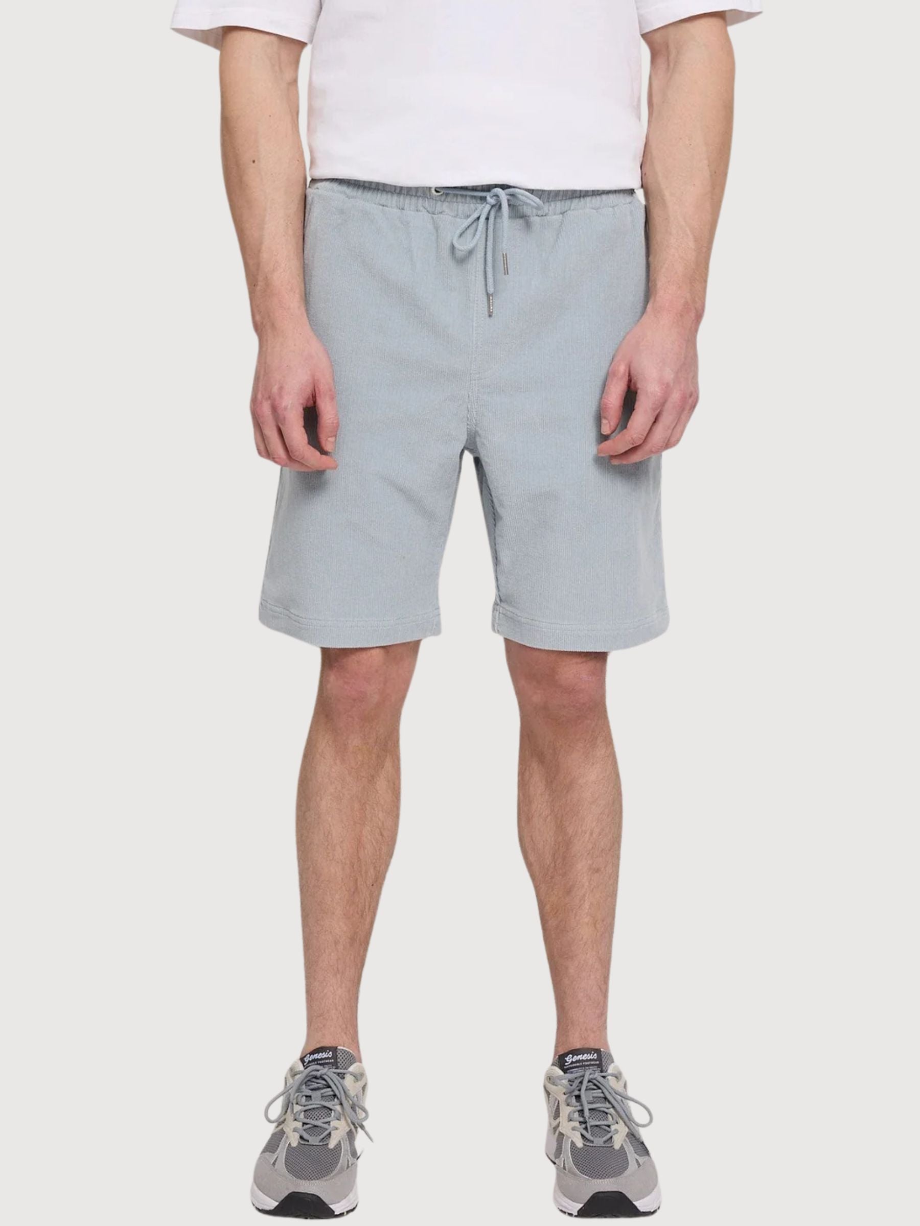 Shorts Corduroy Pull-On Man Pearl Blue | Mazine