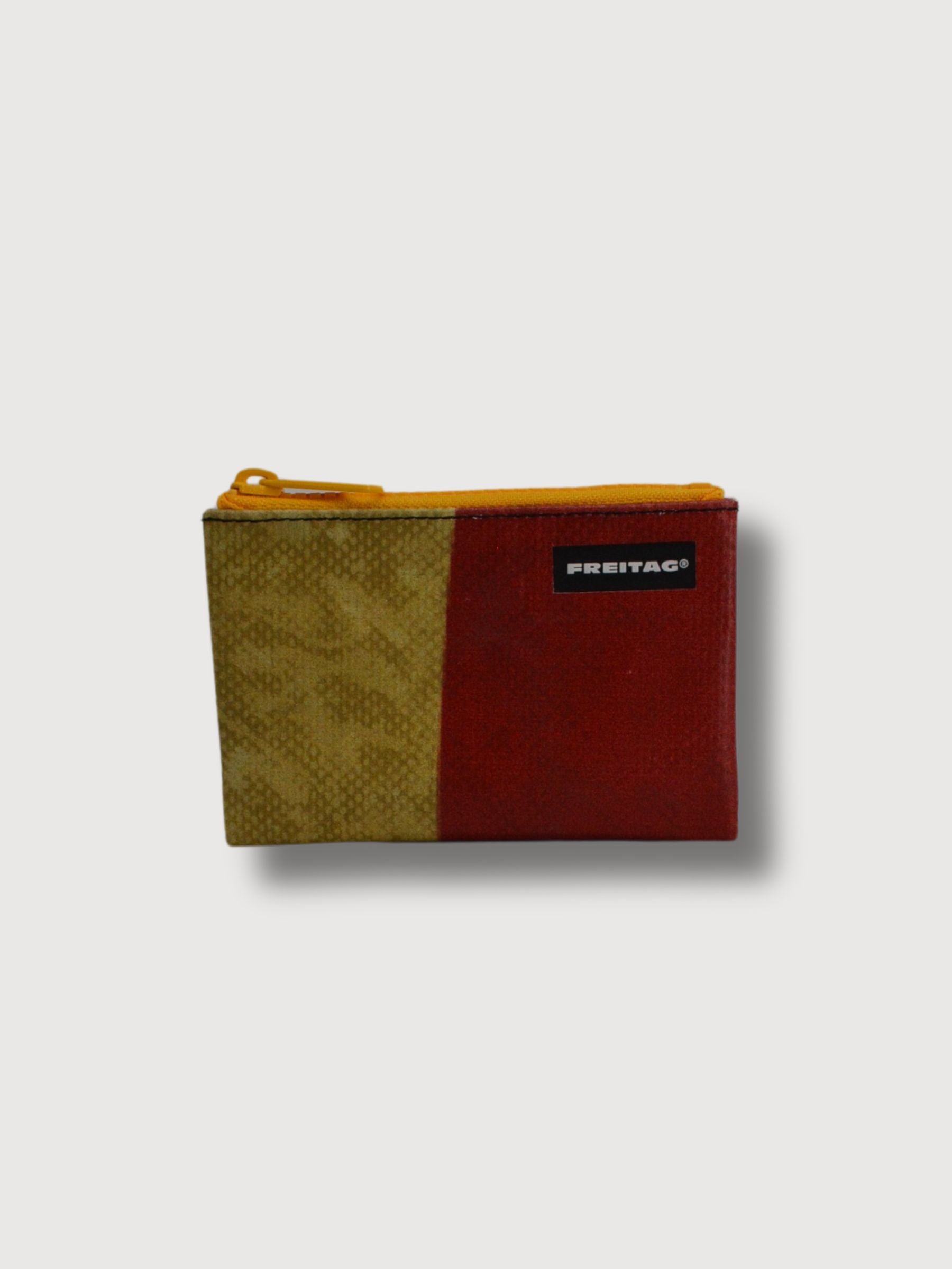 Pouch F05 Blair Red and Yellow In Used Truck Tarps | Freitag