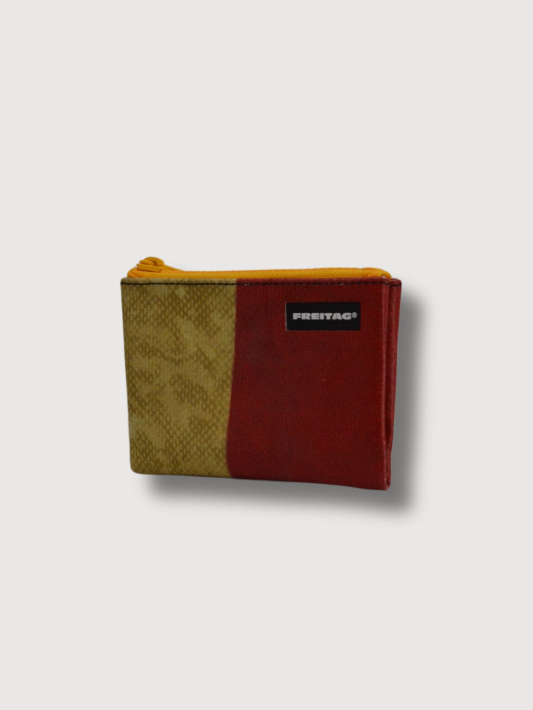 Pouch F05 Blair Red and Yellow In Used Truck Tarps | Freitag