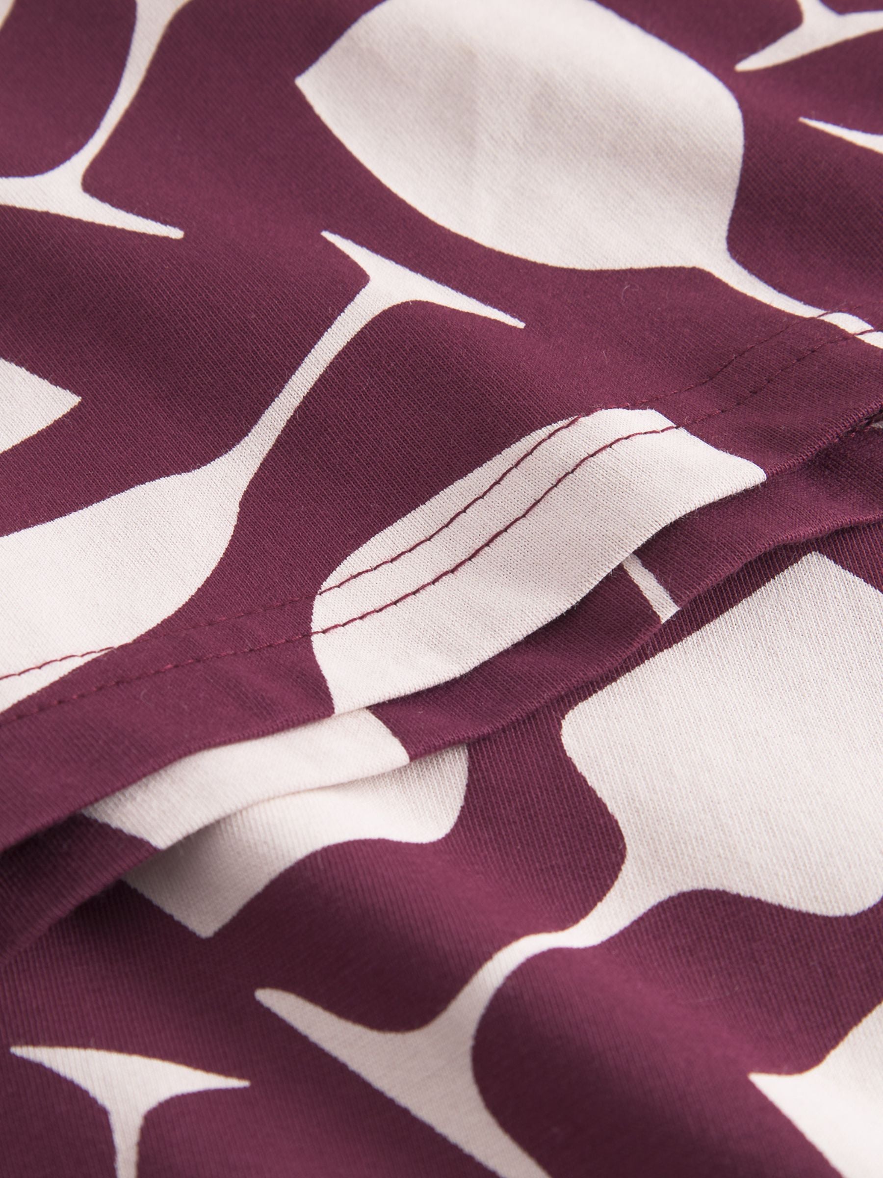 T-shirt Stockholm Wine Cups Rosso Fico | DEDICATED