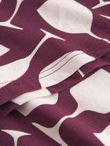 T-shirt Stockholm Wine Cups Rosso Fico | DEDICATED