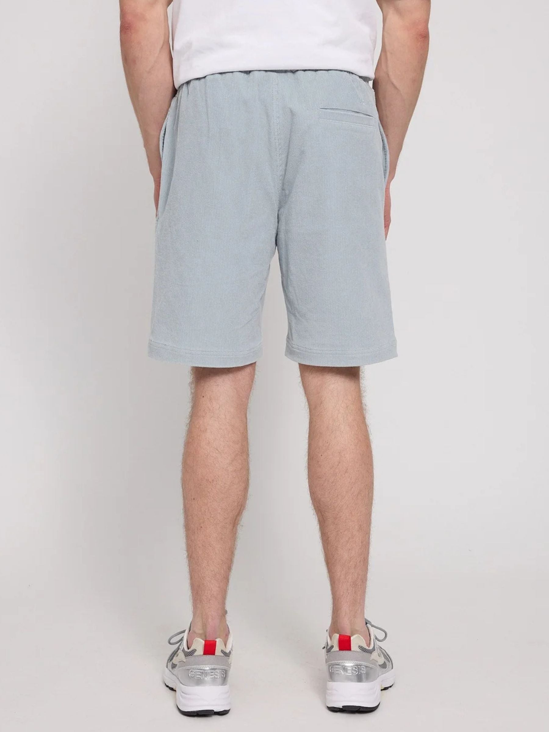 Shorts Corduroy Pull-On Man Pearl Blue | Mazine