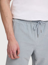 Shorts Corduroy Pull-On Man Pearl Blue | Mazine