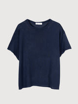 T-Shirt Virginia Woman Viscose Blue Mora | Rifo