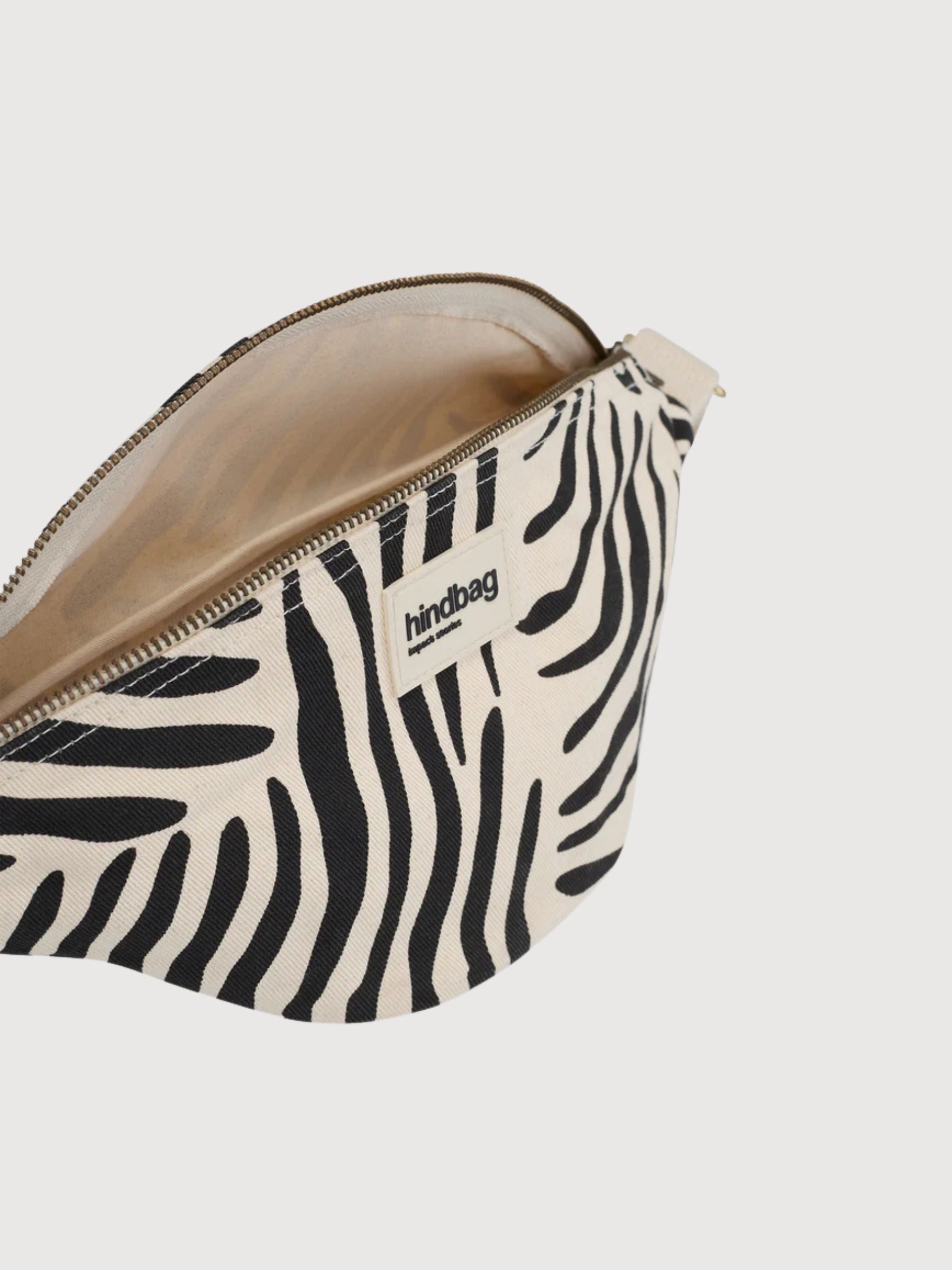 Olivia Sac banane Zebre Ecru | HINDBAG