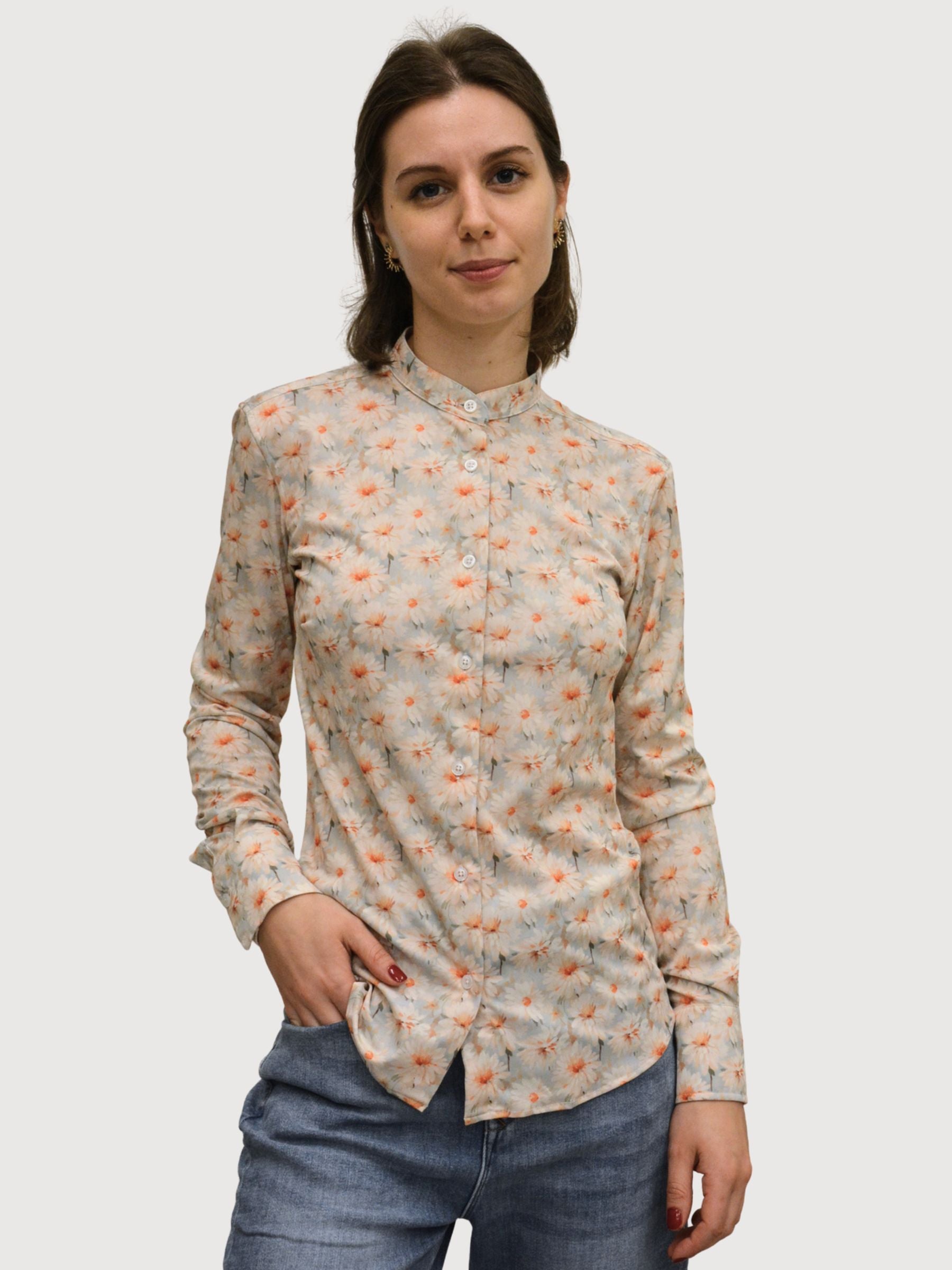 Hemd mit Stehkragen F0881 Damen | Re-do-it