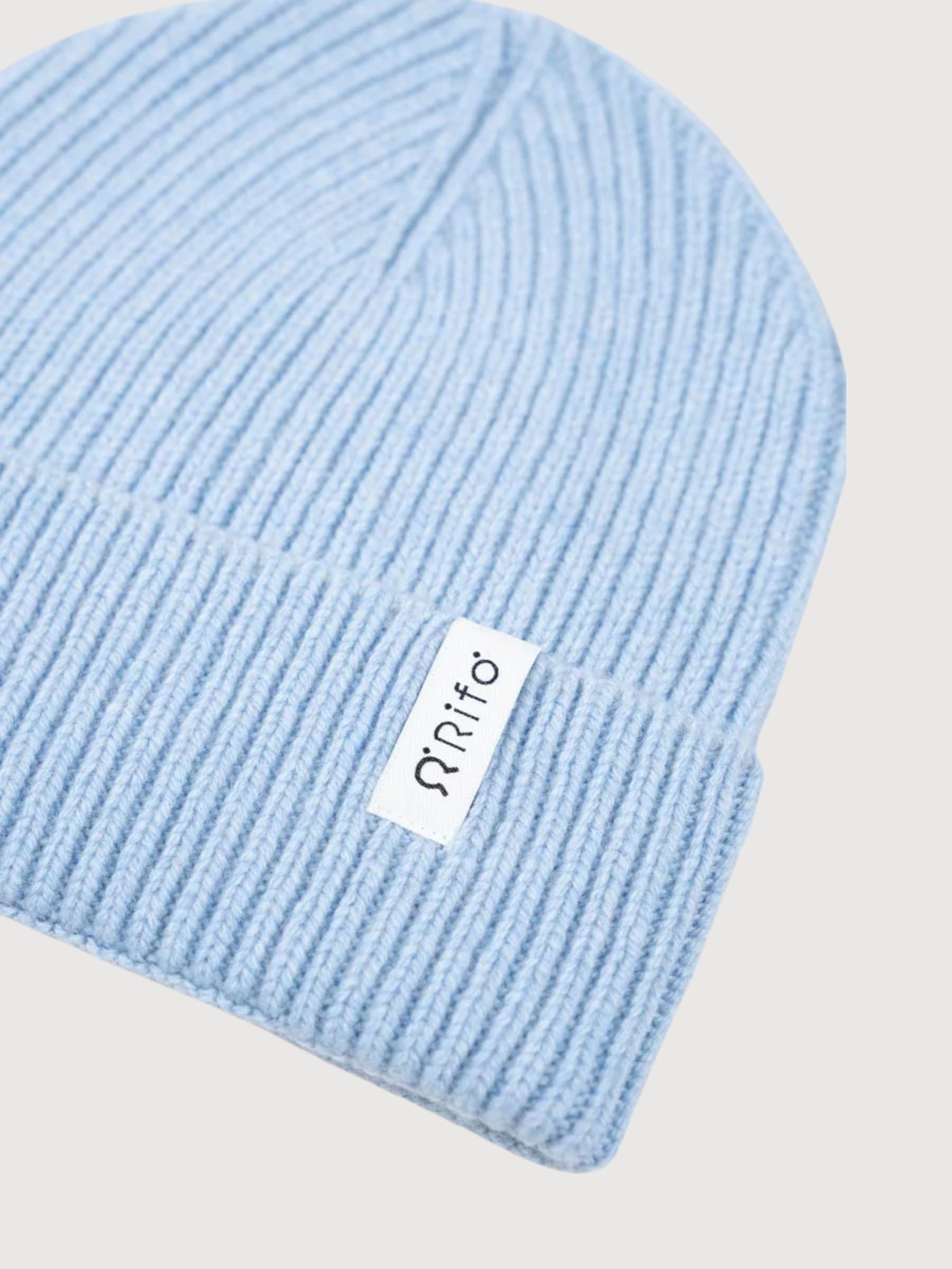 Marcello Dusty Blue Unisex Beanie | Rifo nt