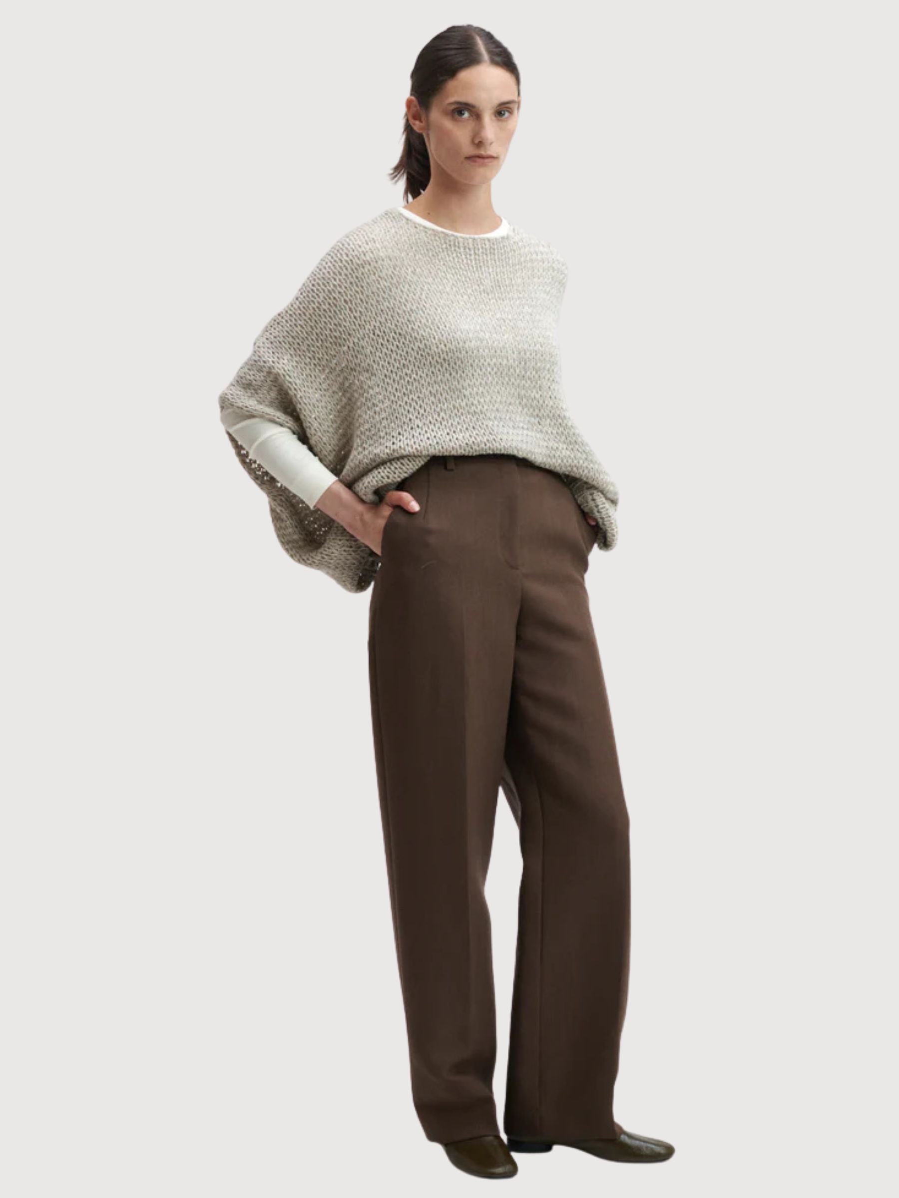 Pullover Irmgard Woman Natur Virgin Wool | Stapf