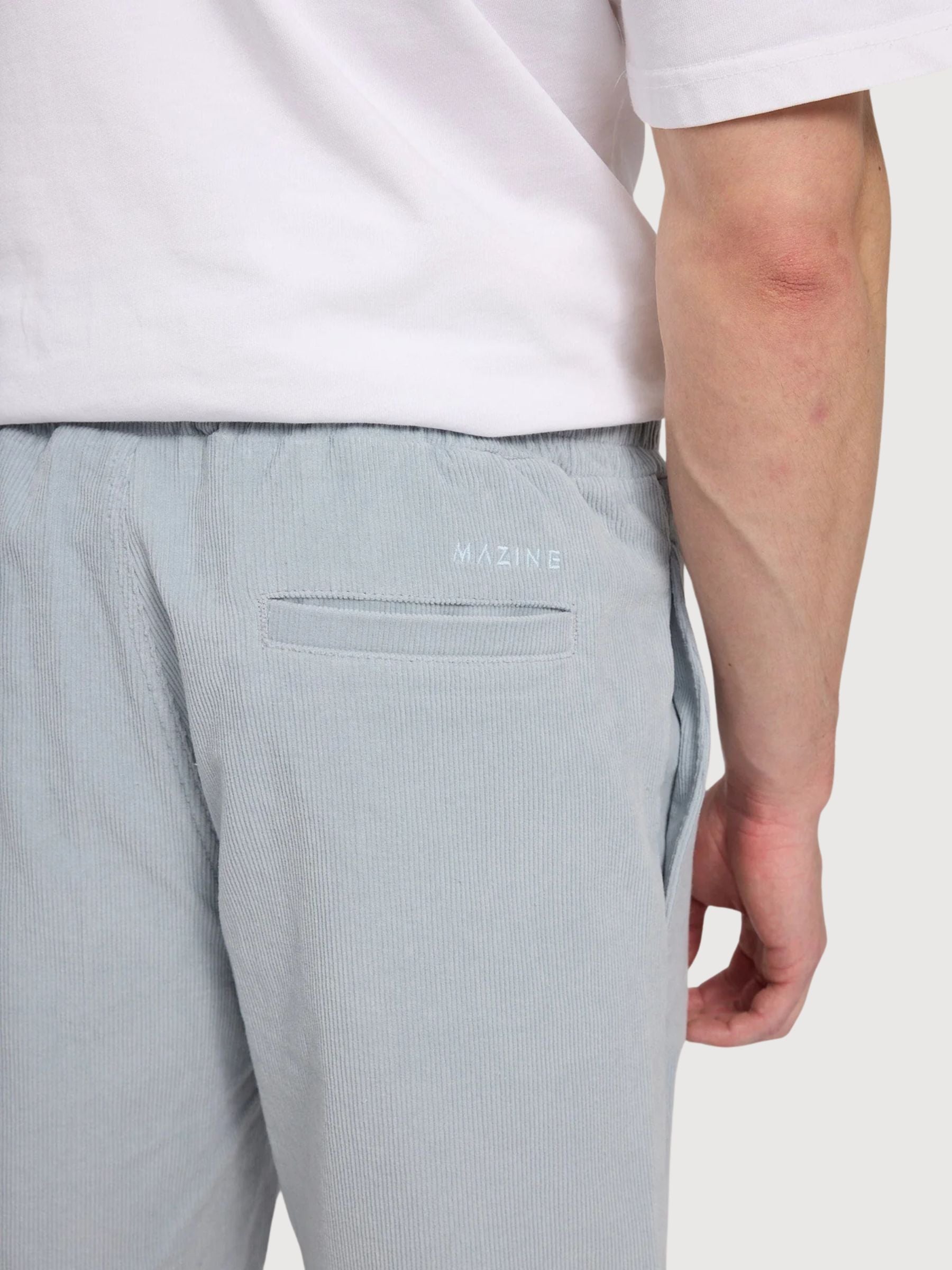 Shorts Corduroy Pull-On Man Pearl Blue | Mazine