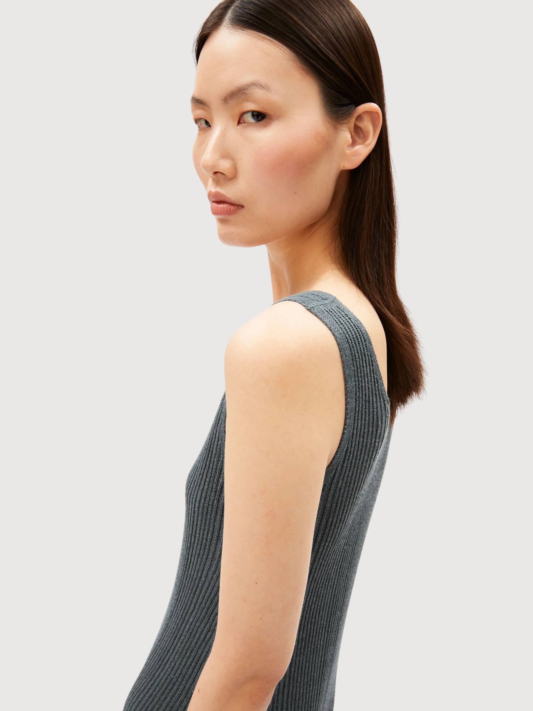 Abito in maglia misto lino Space Steel | Armedangels