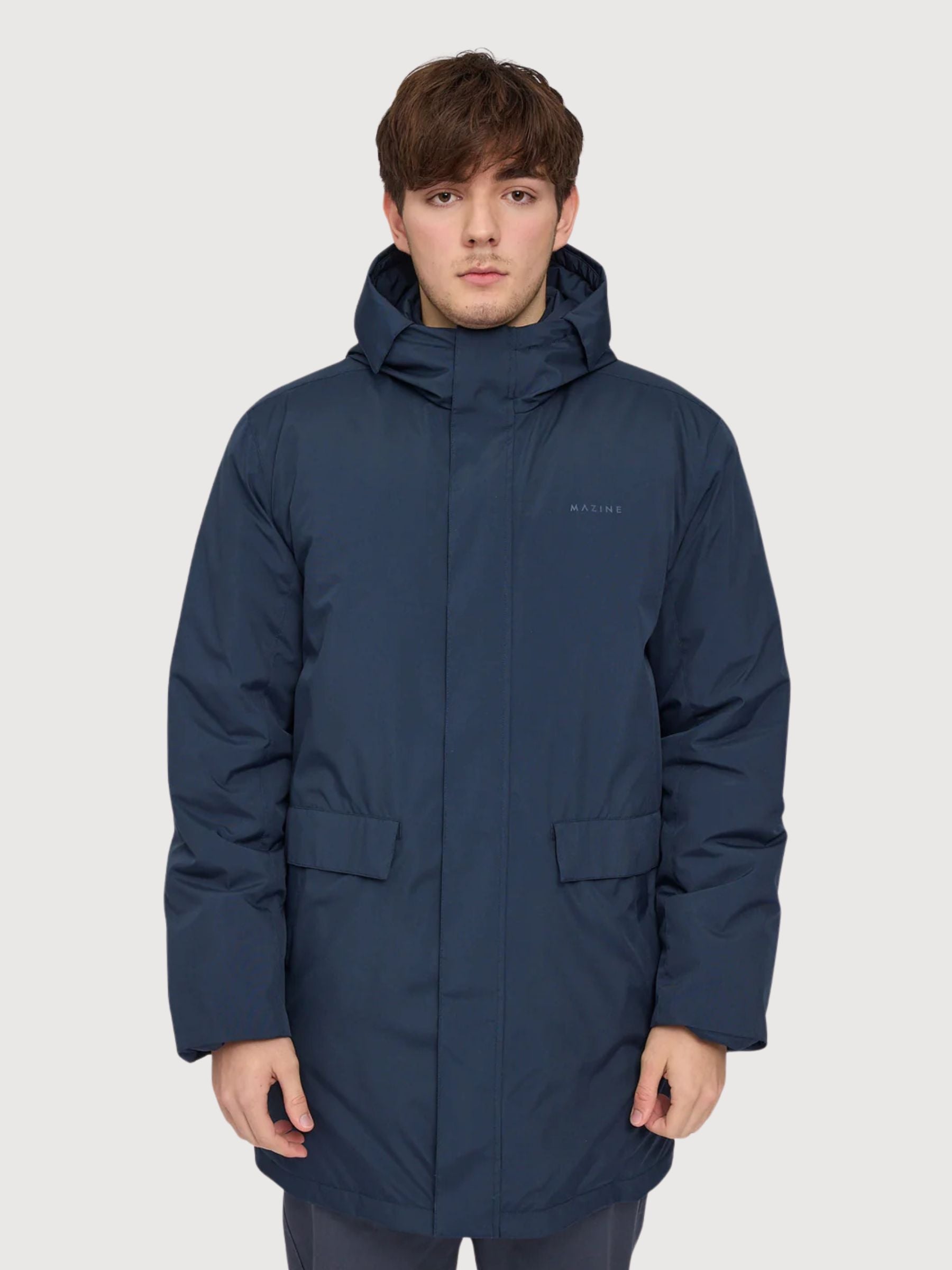 Parka imbottito blu scuro uomo | Mazine