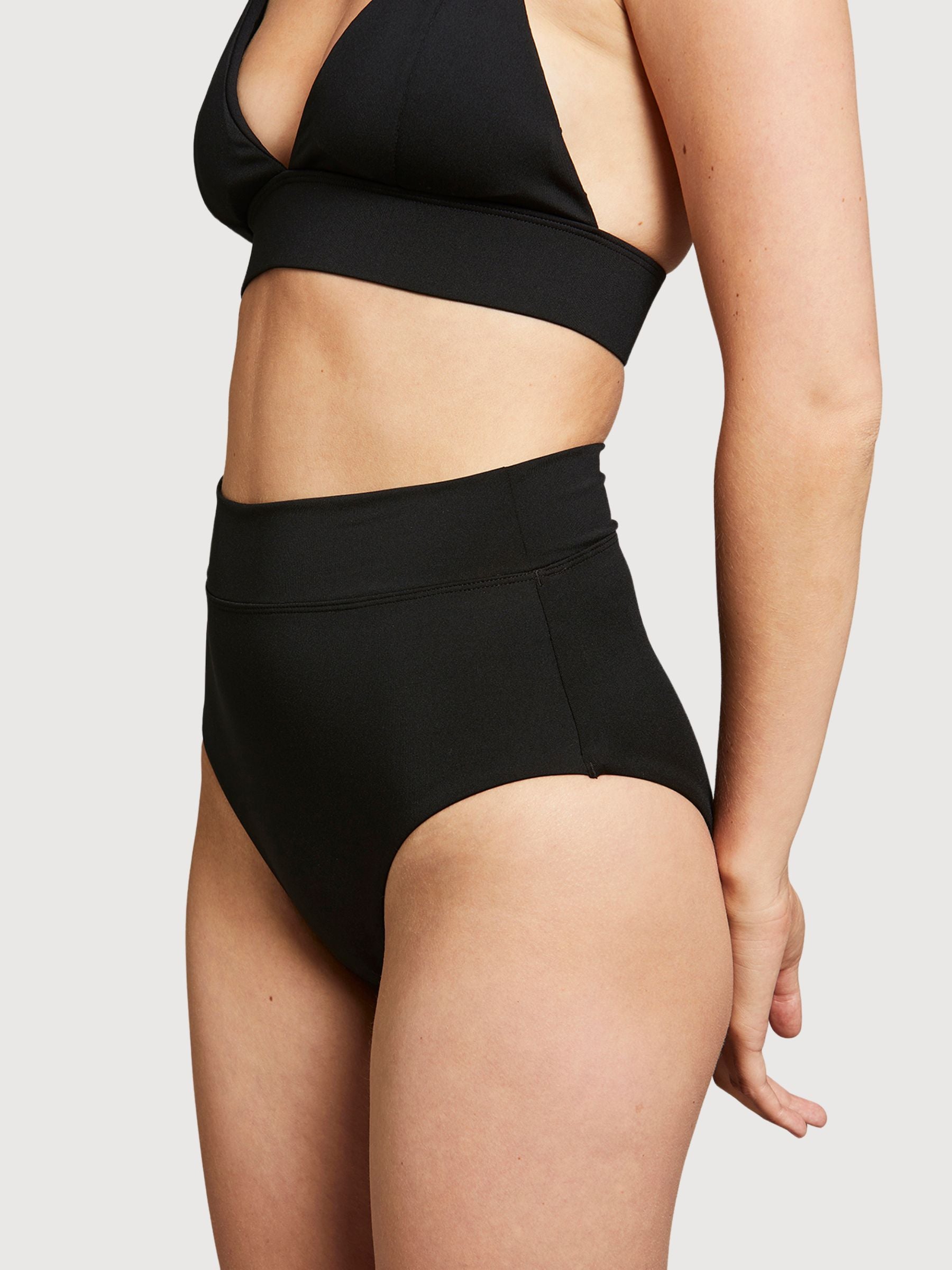 Slite Bikini Pants Schwarz | Dedicated