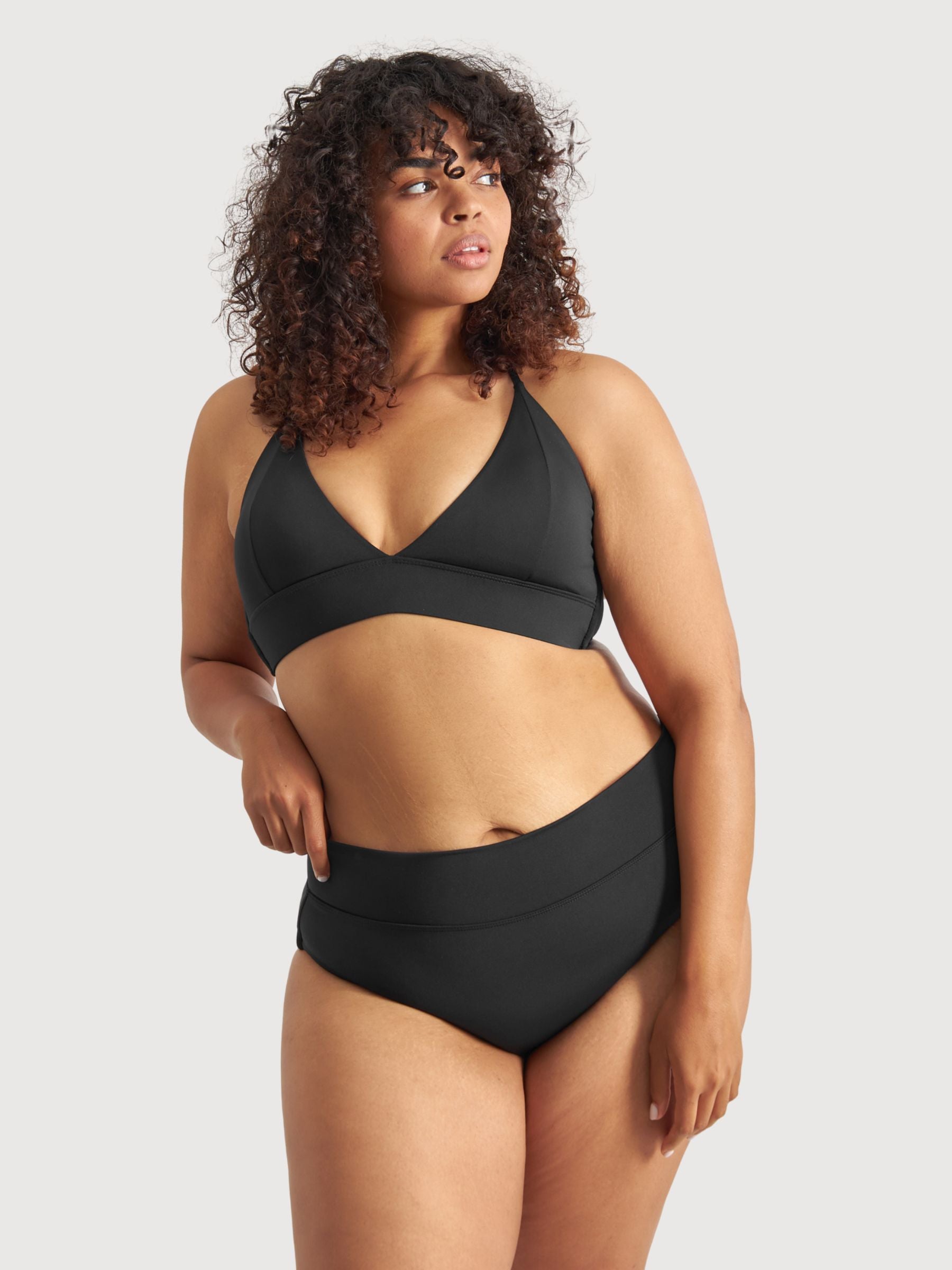 Slite Bikini Pants Schwarz | Dedicated