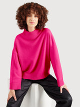 KN-Basic Pink Woman Pullover | Derbe