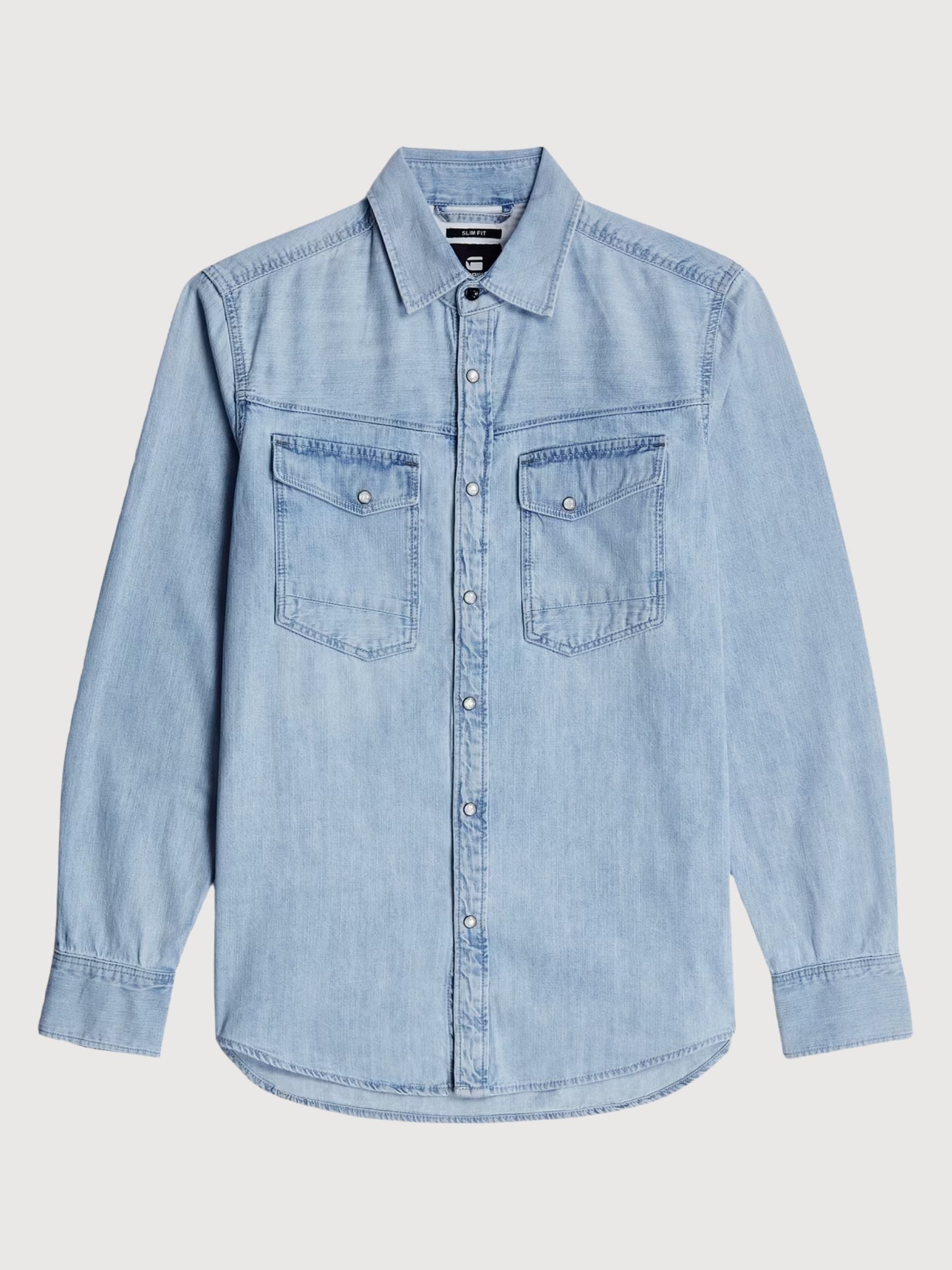 Dakota Herrenhemd, sonnenverblasstes Blau | G-Star