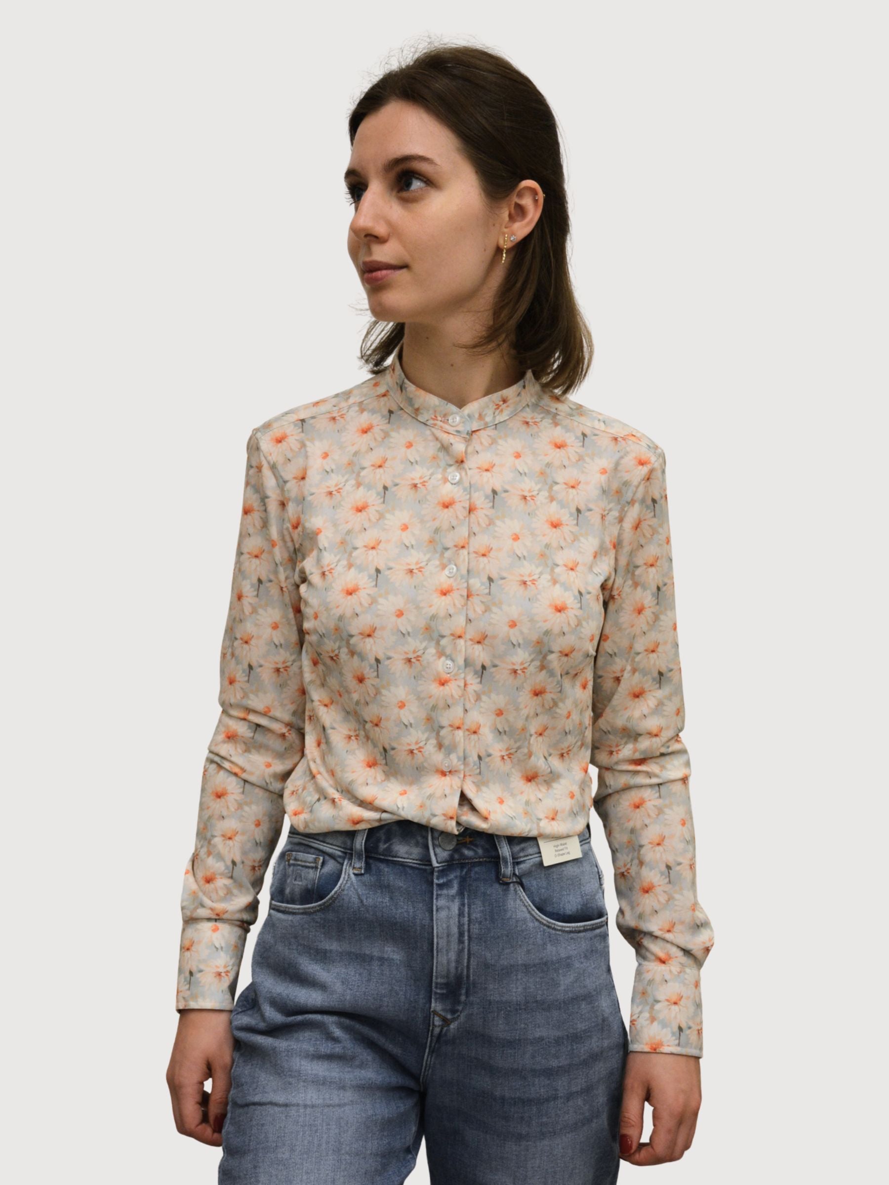 Hemd mit Stehkragen F0881 Damen | Re-do-it