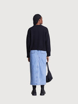 Pullover Yagmur Schwarz Damen Baumwolle | Jan N June