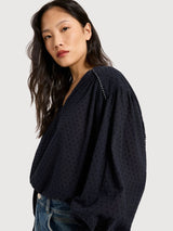 Blouse OCS Midnight in Cotton | Lanius