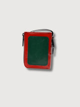 Portafoglio F255 Parker Verde Chiaro/ Rosso in Tel