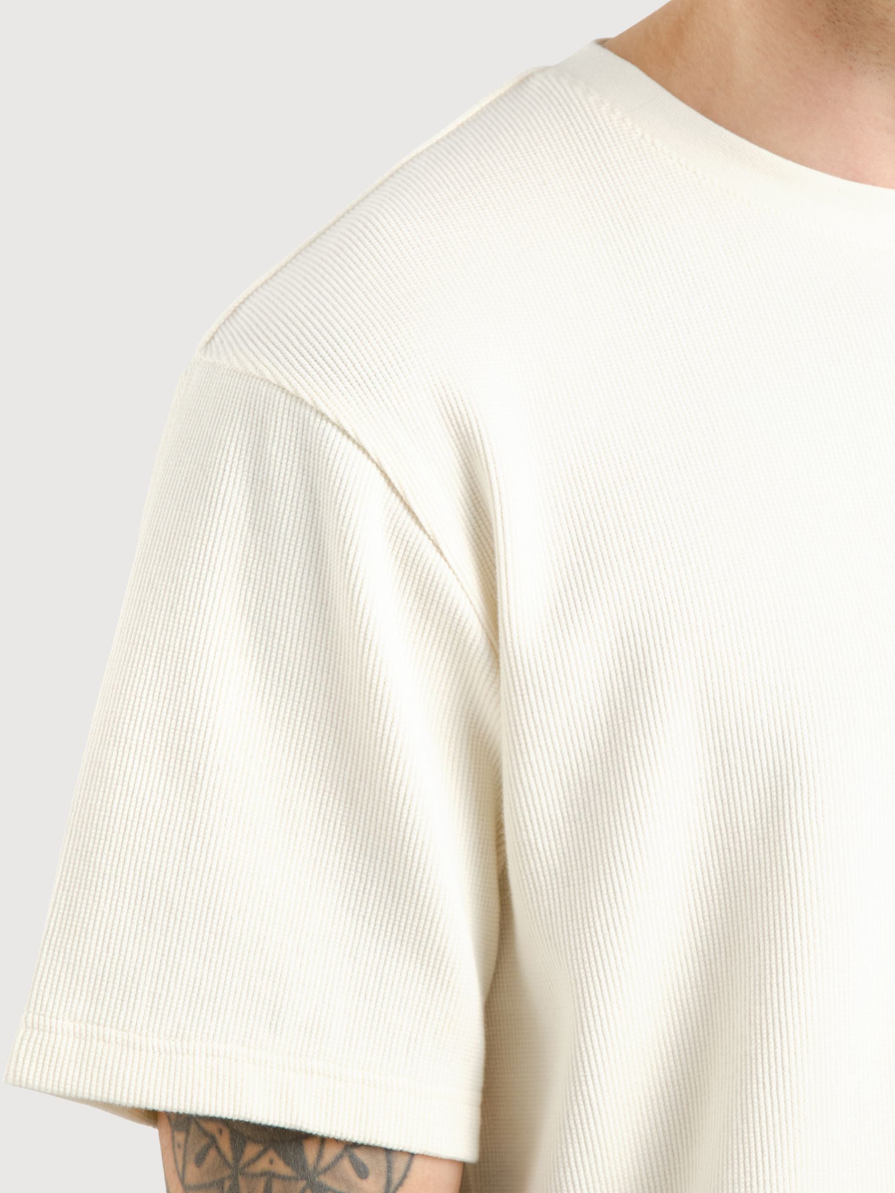 T-shirt Danviken Waffle Off-White Man | Dedicated