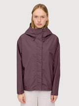 Kurze Ripstop-Jacke für Damen, Beerenbraun | Mazine