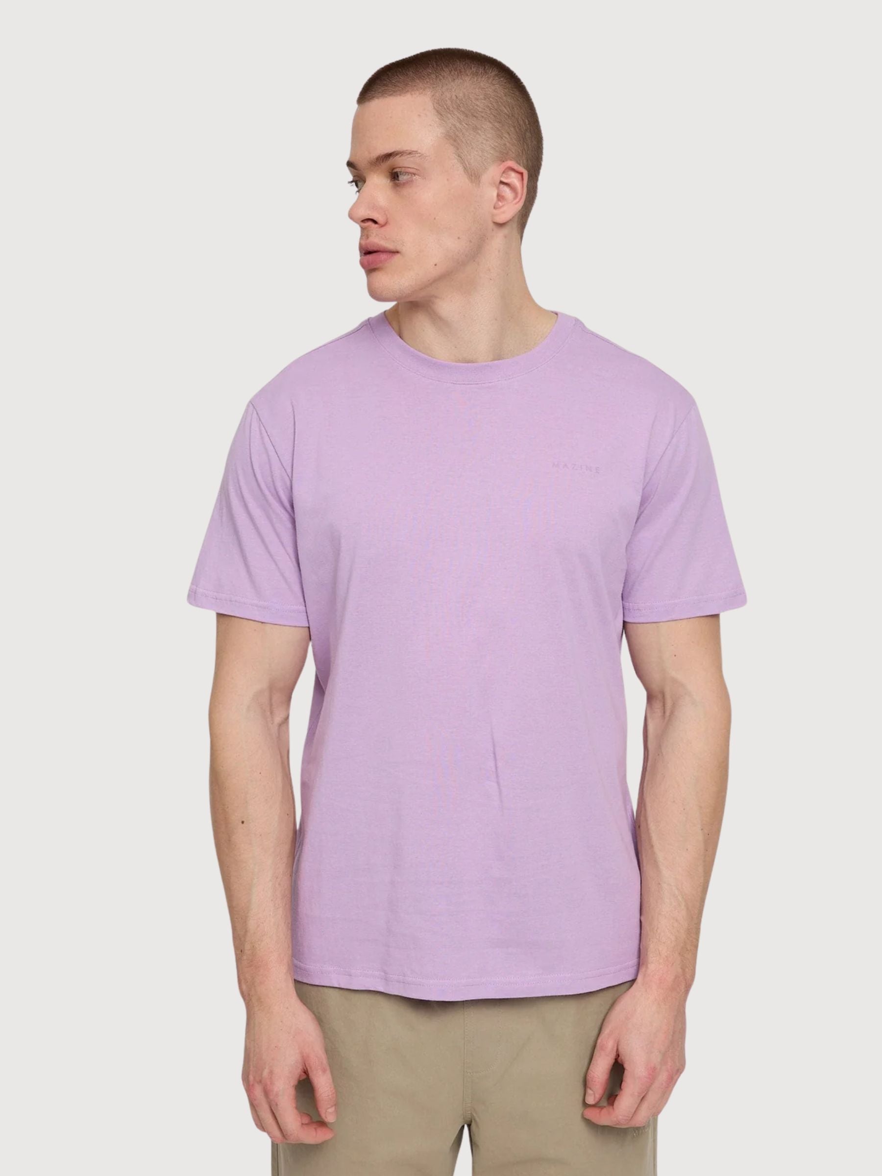 T-Shirt Basic Uomo Cotone Gots Orchidea | Mazine