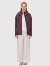 Kurze Ripstop-Jacke für Damen, Beerenbraun | Mazine
