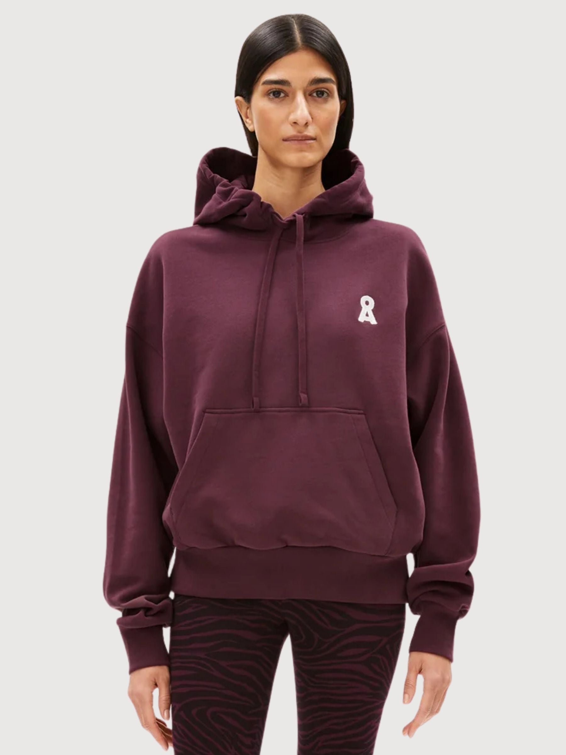 Felpa con cappuccio Francisaraa viola scuro da donna | Armedangels