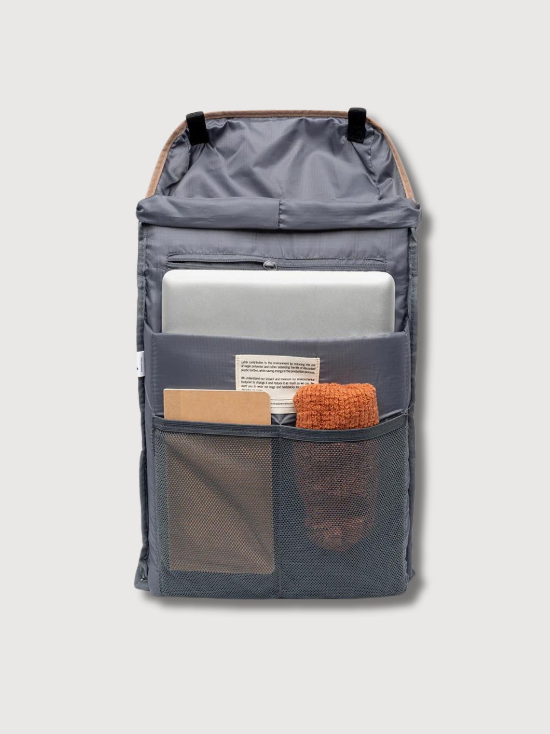 Backpack Mountain Skog Block im recycelten Polyester | LEFRIK
