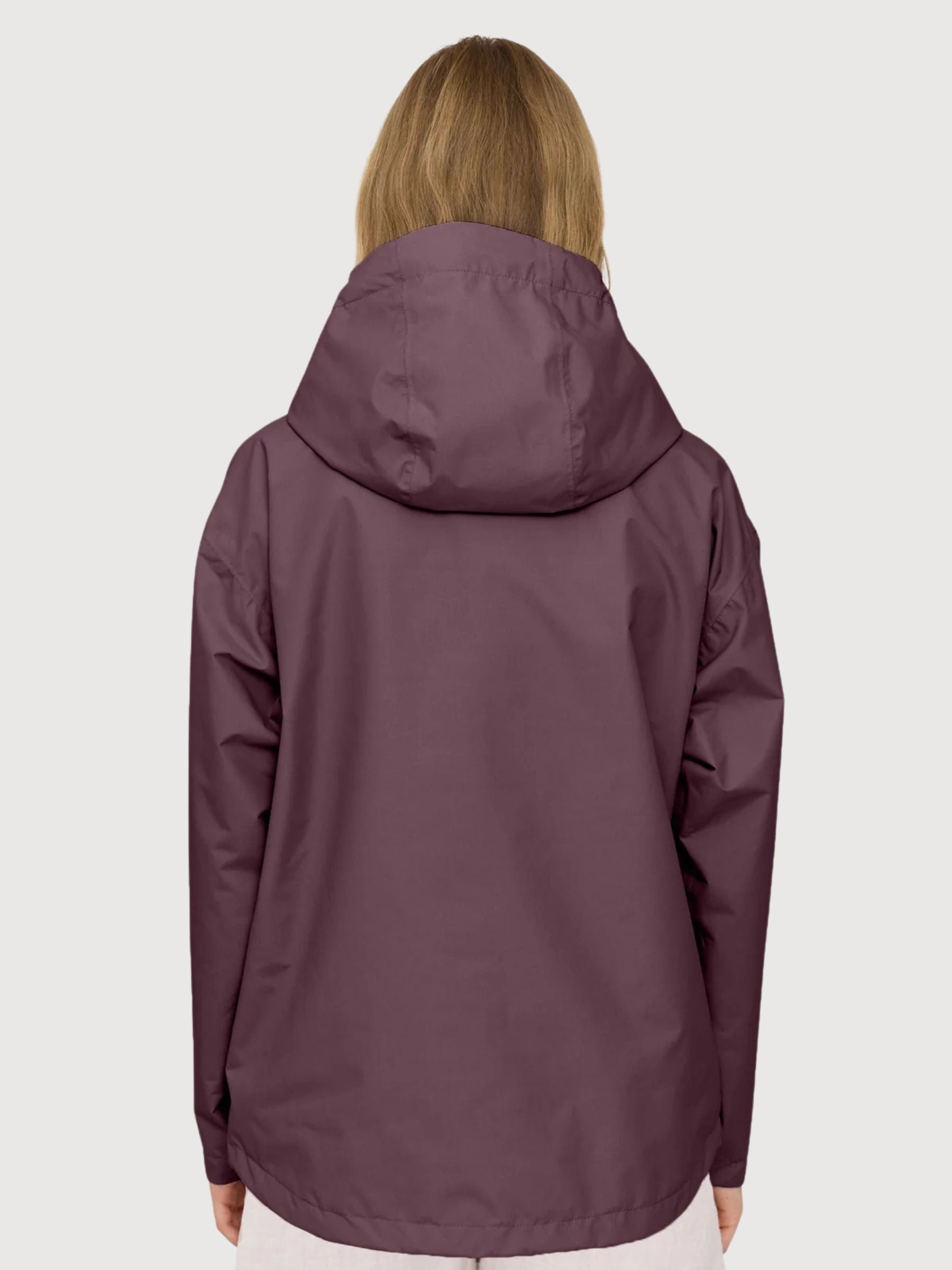 Kurze Ripstop-Jacke für Damen, Beerenbraun | Mazine