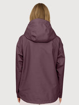 Kurze Ripstop-Jacke für Damen, Beerenbraun | Mazine
