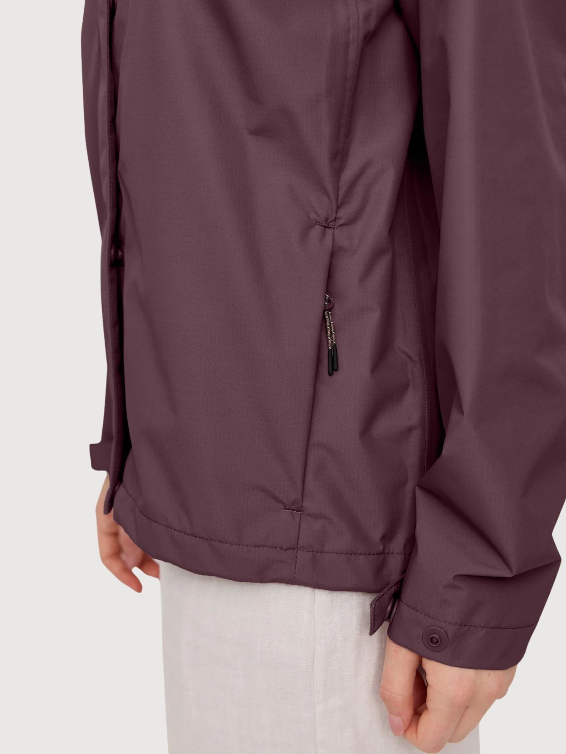 Kurze Ripstop-Jacke für Damen, Beerenbraun | Mazine